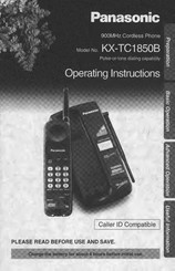 Panasonic KX-TC1850B Operating Instructions Manual