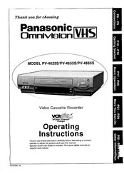 Panasonic Omnivision PV-4665S Operating Instructions Manual