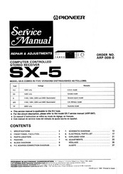 Pioneer SX-5 Service Manual