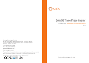 SOLIS S6-GC3P36K03-NV-ND Installation And Operation Manual