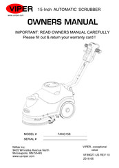 Nilfisk-Advance Viper FANG15B Owner's Manual