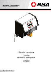 RNA ESK 2000 Operating Instructions Manual