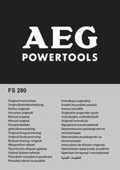 AEG FS 280 Original Instructions Manual