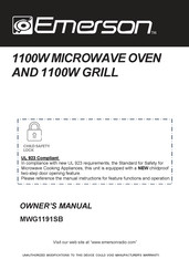 Emerson MWG1191SB Owner's Manual