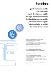 Brother PE550D Quick Reference Manual