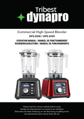 Tribest dynapro DPS-2250-RD Operation Manual