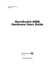 Alcatel-Lucent Enterprise OmniSwitch OS6900-T24C2 Hardware User's Manual
