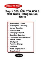 Carrier Transicold Supra 750 Manual