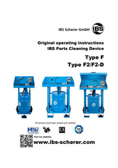 IBS Scherer F2 Original Operating Instructions