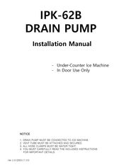 icetro IPK-62B Installation Manual