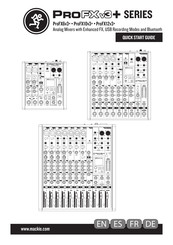 Mackie ProFX6v3+ Quick Start Manual
