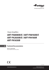 ambient SYSTEM ABT-PA8080B Technical Documentation Manual