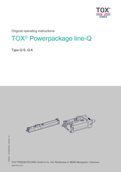 TOX Powerpackage line-Q-K Series Original Operating Instructions