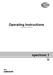 HBC-Radiomatic spectrum 1 Operating Instructions Manual