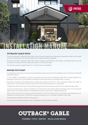 Stratco Outback Gable Installation Manual