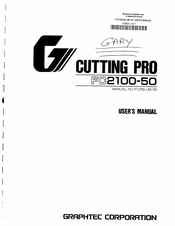 GRAPHTEC CUTTING PRO FC2100-50 User Manual
