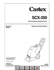 Castex SCX-350 Operator And Parts Manual