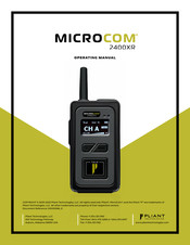 Pliant MICROCOM 2400XR Operating Manual
