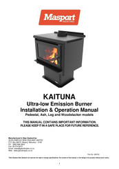 Masport KAITUNA Installation & Operation Manual