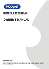 koppel RG51A10/E Owner's Manual