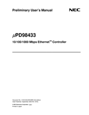 Nec uPD98433 Preliminary User's Manual