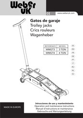 Weber UK WMGT3 Operation And Maintenance Instruction