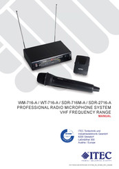 Itec WM-716-A Manual