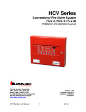 Hochiki America Corporation HCV-8 Installation And Operation Manual