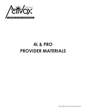Activox 4L Service Training Manual