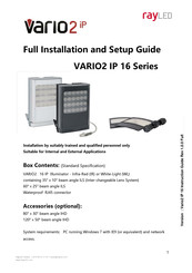RayLED VARIO2 IP i16-1 Full Installation And Setup Manual
