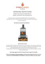 Pyroclassic Fires Pyro Classic Operating Instructions Manual