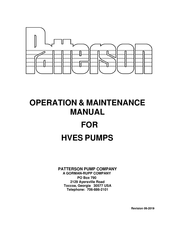 Gorman-Rupp Patterson HVES Operation & Maintenance Manual
