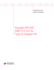 Keysight Technologies 85130C Instruction Manual