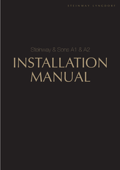 STEINWAY LYNGDORF A1 Installation Manual