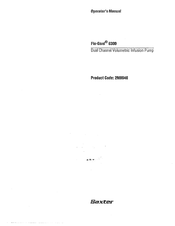 baxter 2M8048 Operator's Manual