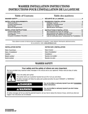 Maytag W10240510E-SP Installation Instructions Manual