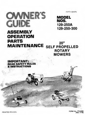 MTD 129-250-300 Owner's Manual