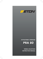 Eton PRA 80 Instruction Manual