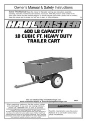 HAUL MASTER 64831 Owner's Manual & Safety Instructions