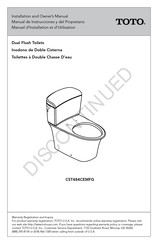Toto CST484CEMFG Installation And Owner's Manual