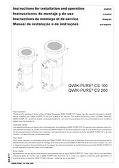 Beko QWIK-PURE CS 200 Instructions For Installation And Operation Manual