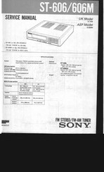 Sony ST-606M Service Manual