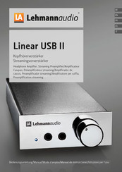 Lehmannaudio Linear SE II Manual