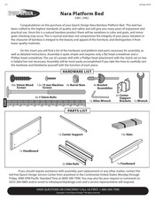 Epoch Design Nara Platform Bed 5481 Quick Assembly Instructions
