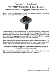 Technaxx FMT1700BT User Manual