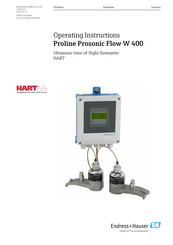 Endress+Hauser Proline Prosonic Flow W 400 Operating Instructions Manual