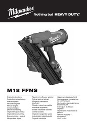 Milwaukee M18FFNS-502C Original Instructions Manual