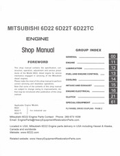 Mitsubishi 6D22T Shop Manual