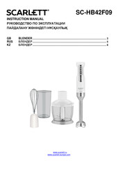 Scarlett SC-HB42F09 Instruction Manual