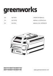 GreenWorks BAF701 Operator's Manual